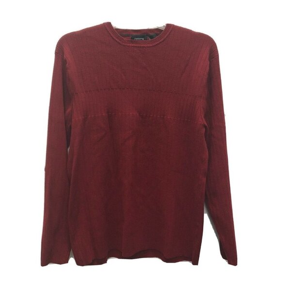 Claiborne X-LARGE XL Mens Red Sweater Holiday Pullover Crewneck Christmas